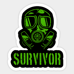 Survival Mask Survivor Sticker